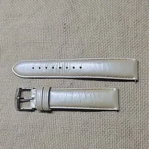 Michele 18mm Pearl Off White Watch Strap Band MICHELE White Wristwatch Bands for sale | eBay main image 3
